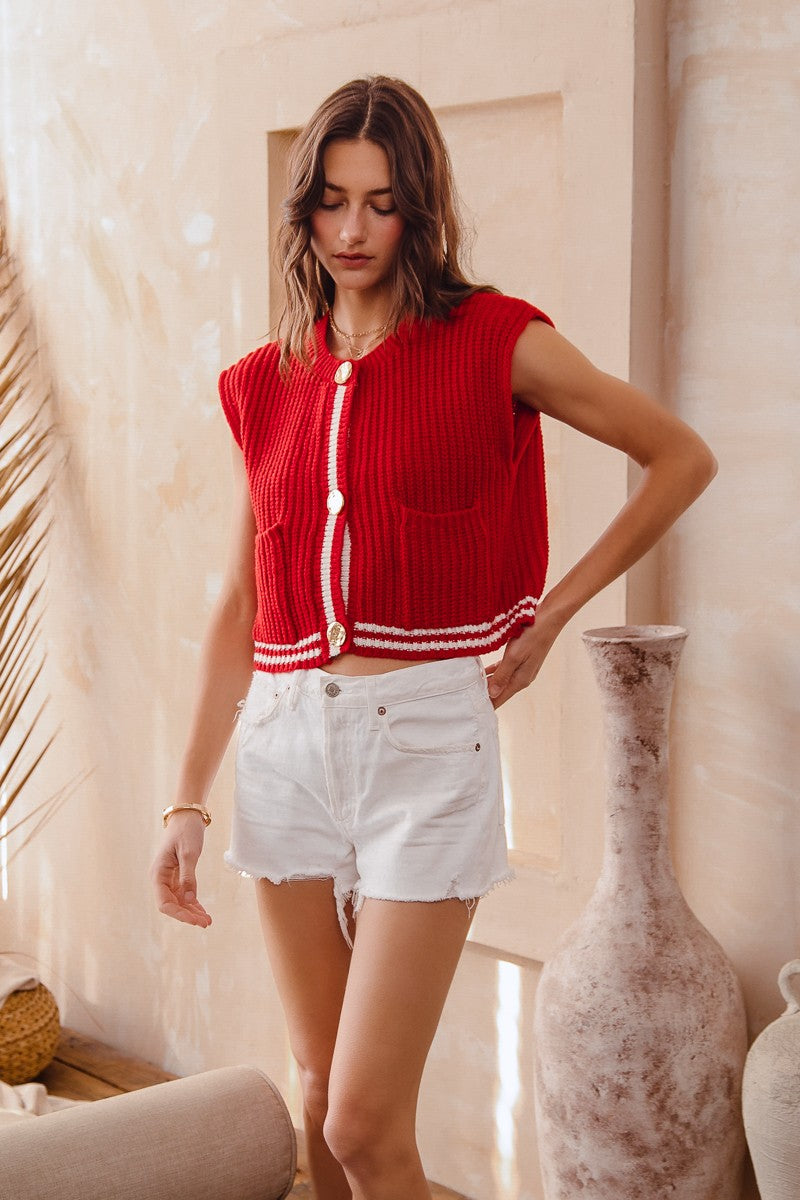 Knitted Sweater Vest