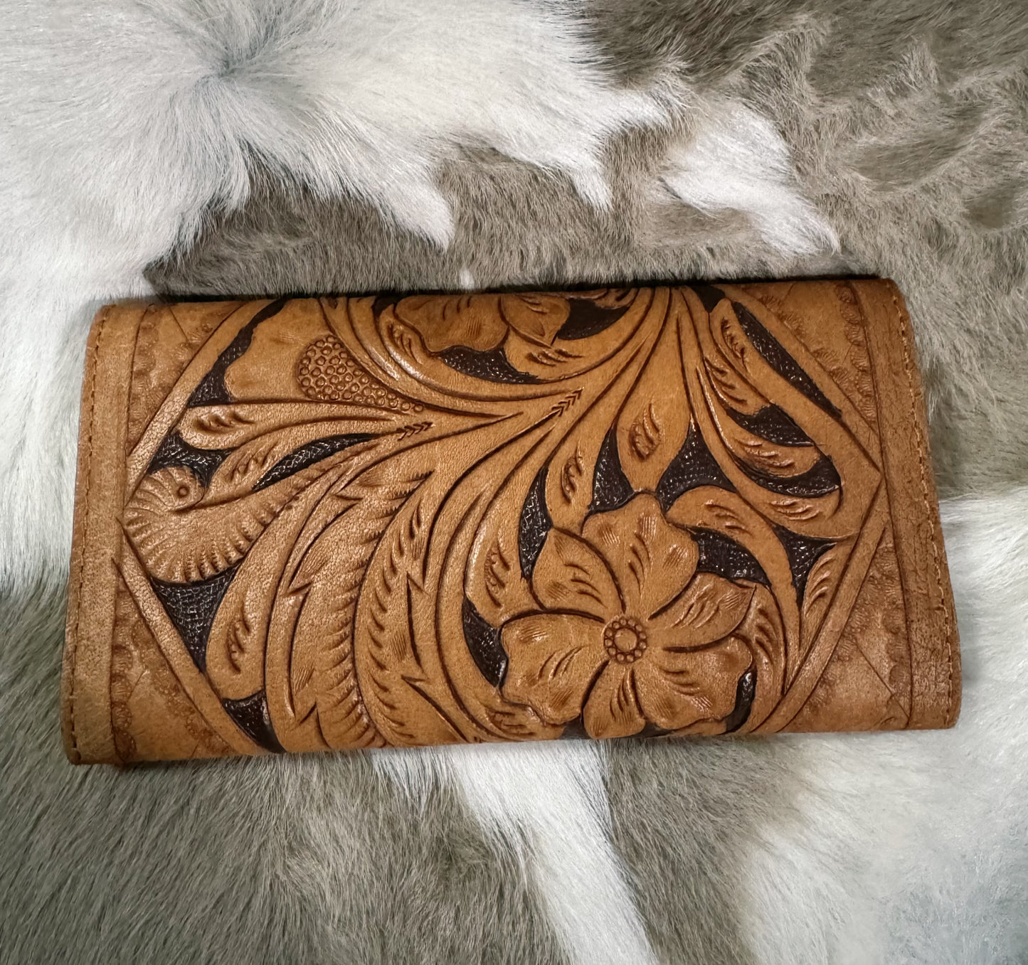 Leather Tooled Wallet #2