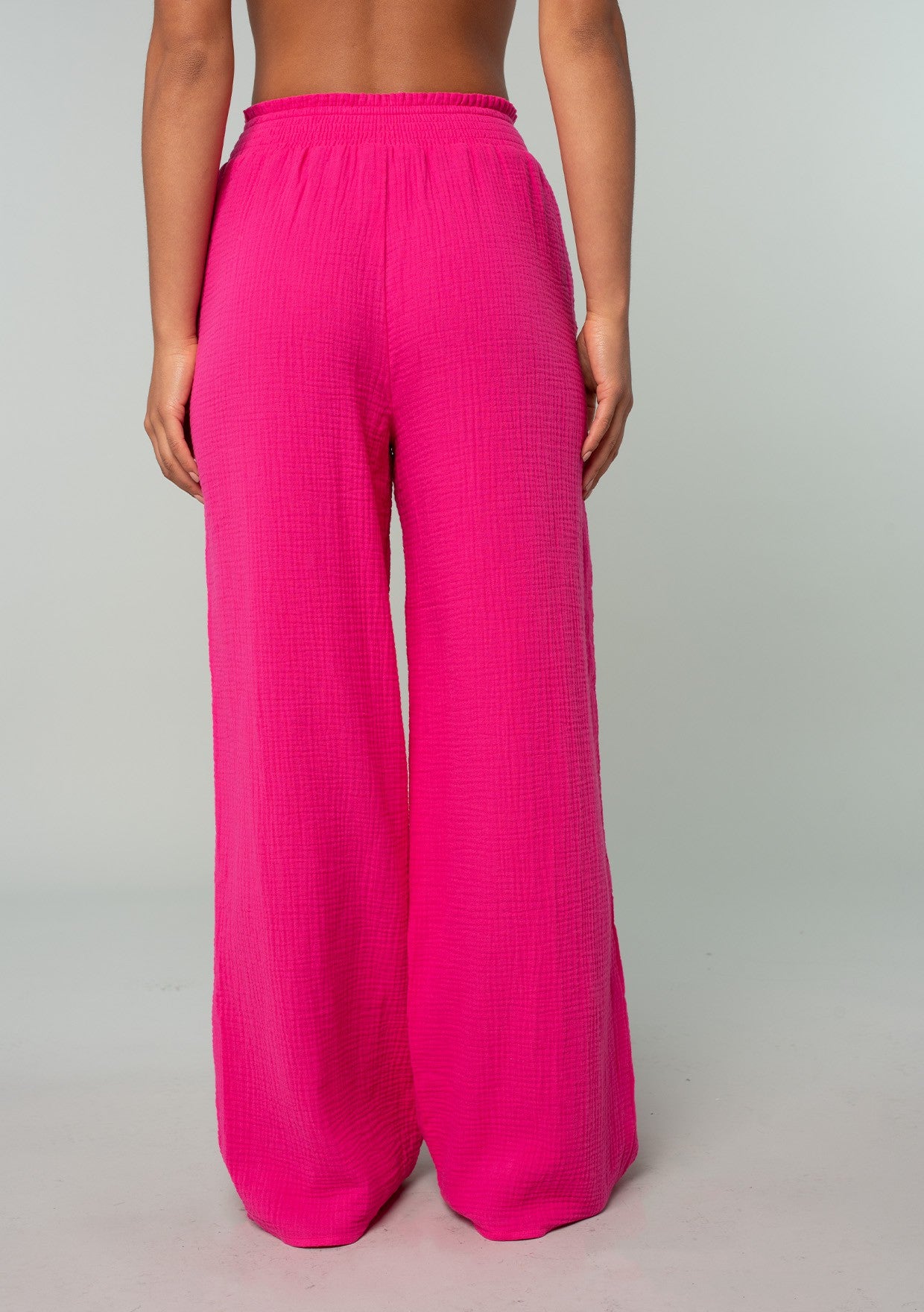 Fuchsia Gauze Pants