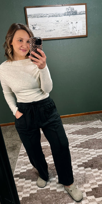 Mineral Washed Barrel Pants