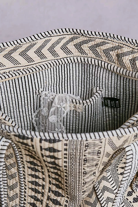 Bohemian Quilted Tote Bag