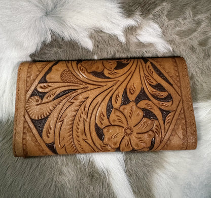 Leather Tooled Wallet #2