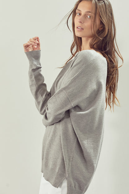V-Neck Line Sweater