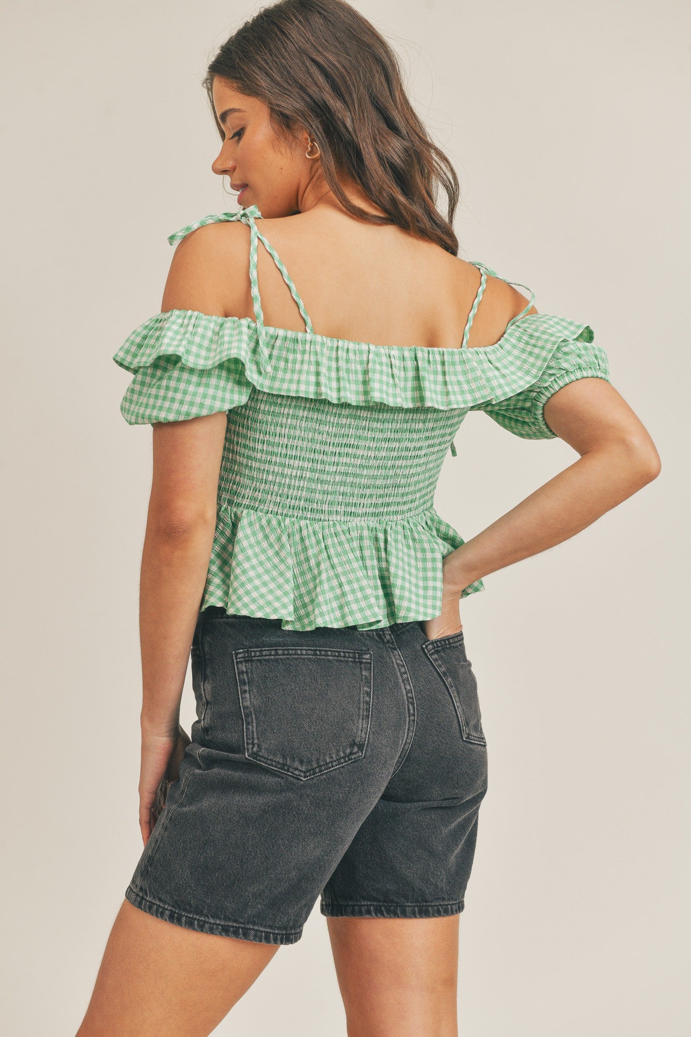Ruffle Peplum Top