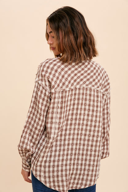 Plaid Gingham Button Down