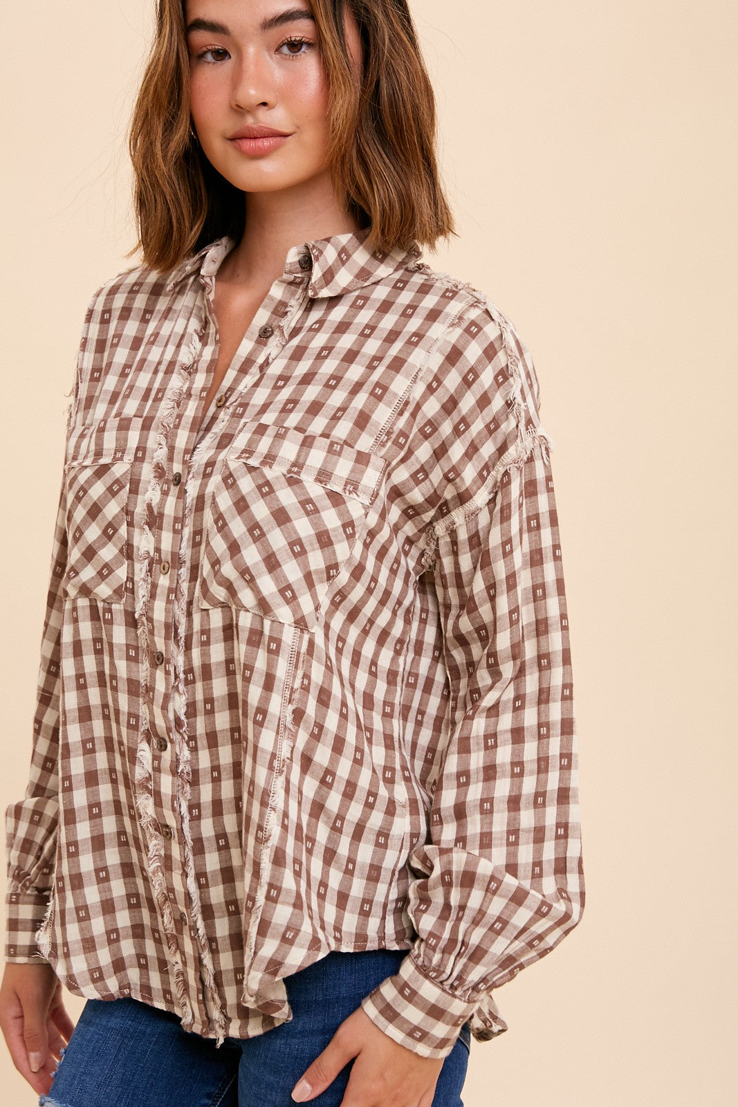 Plaid Gingham Button Down