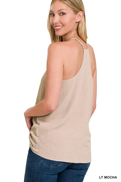 Light Mocha V-neck Cami