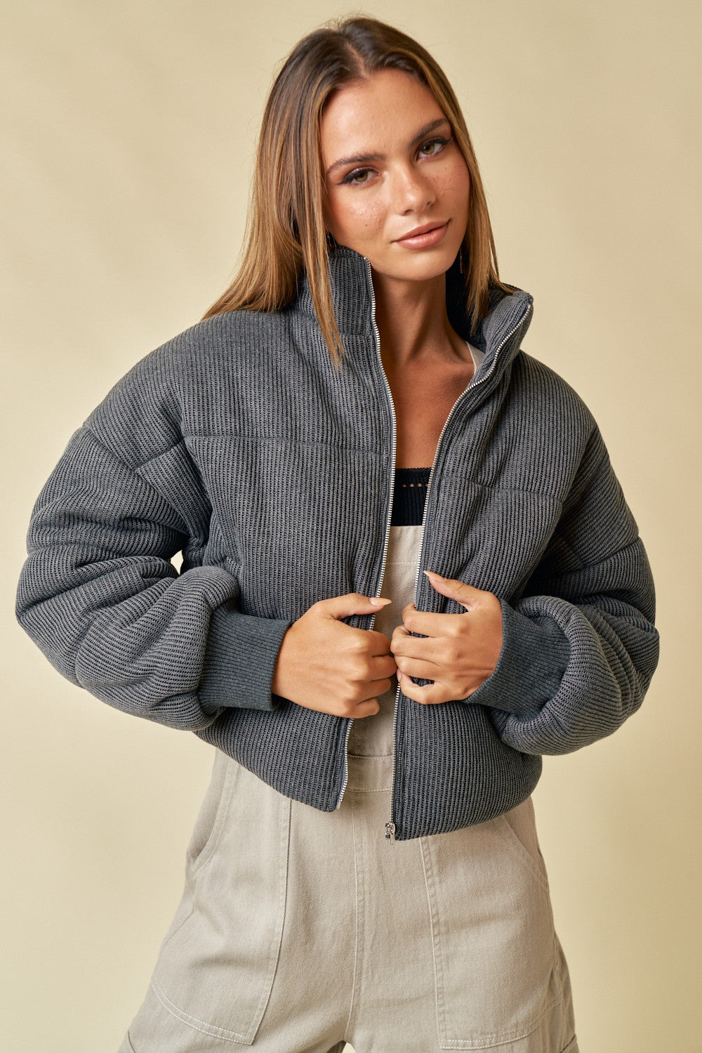 Corduroy Puffer Jacket