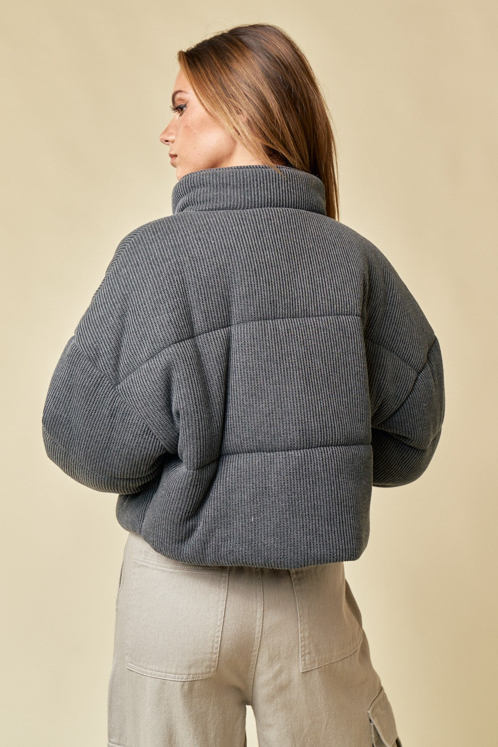 Corduroy Puffer Jacket