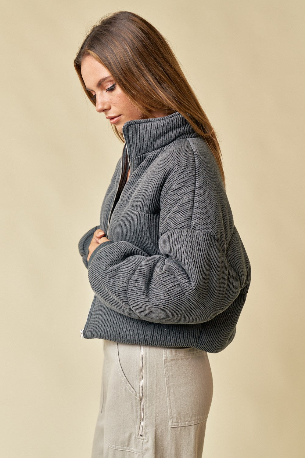 Corduroy Puffer Jacket
