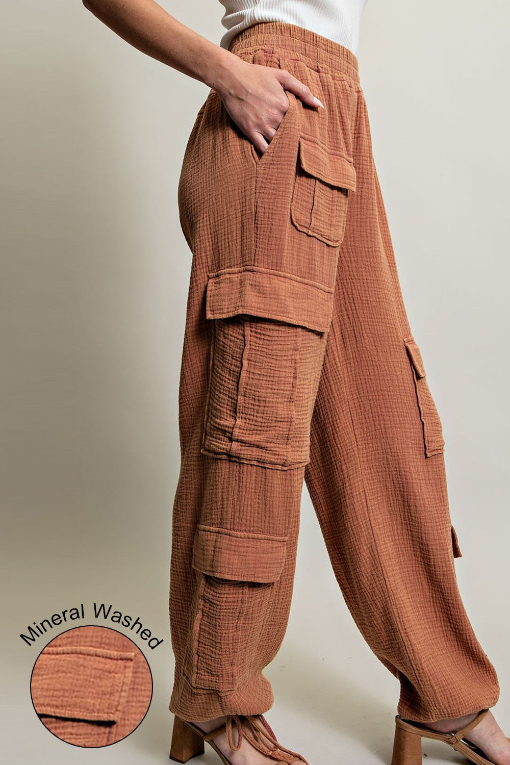 Mineral Washed Cargo Pants