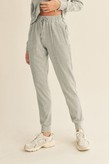 Soft Brushed Rib Sweatpants