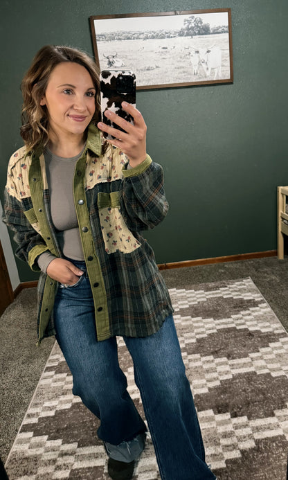 Vintage Patchwork Shacket