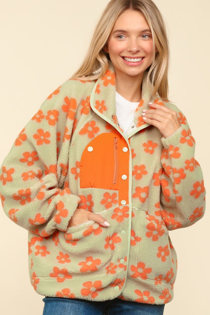 Floral Fleece Jacket