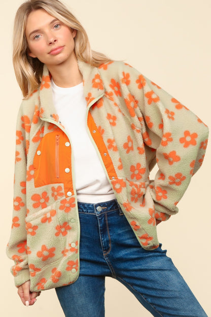 Floral Fleece Jacket