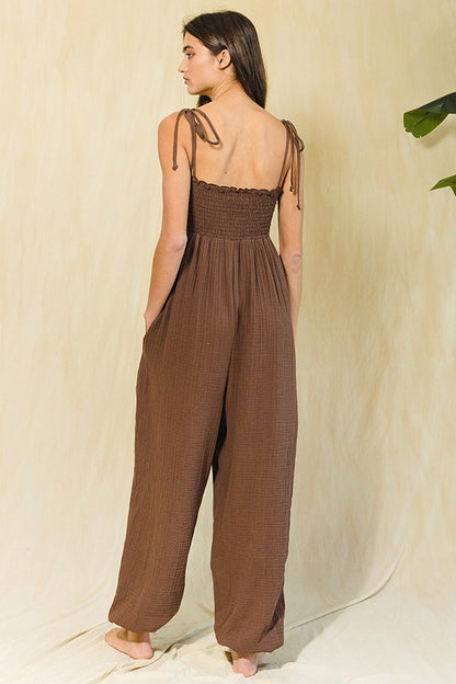 Smocked Jumpsuit