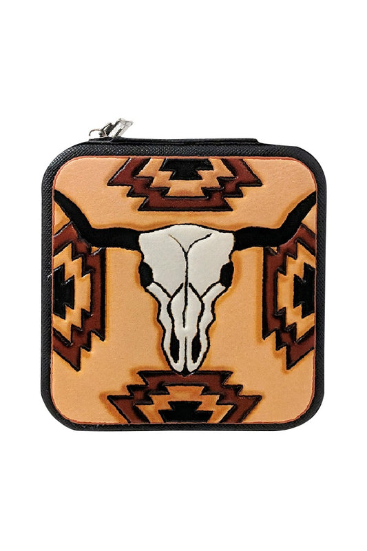 Cow Skull Jewelry Box