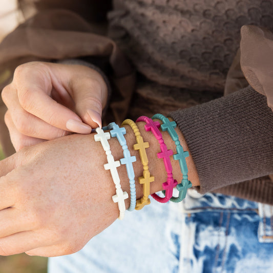 Silicone Cross Bracelet