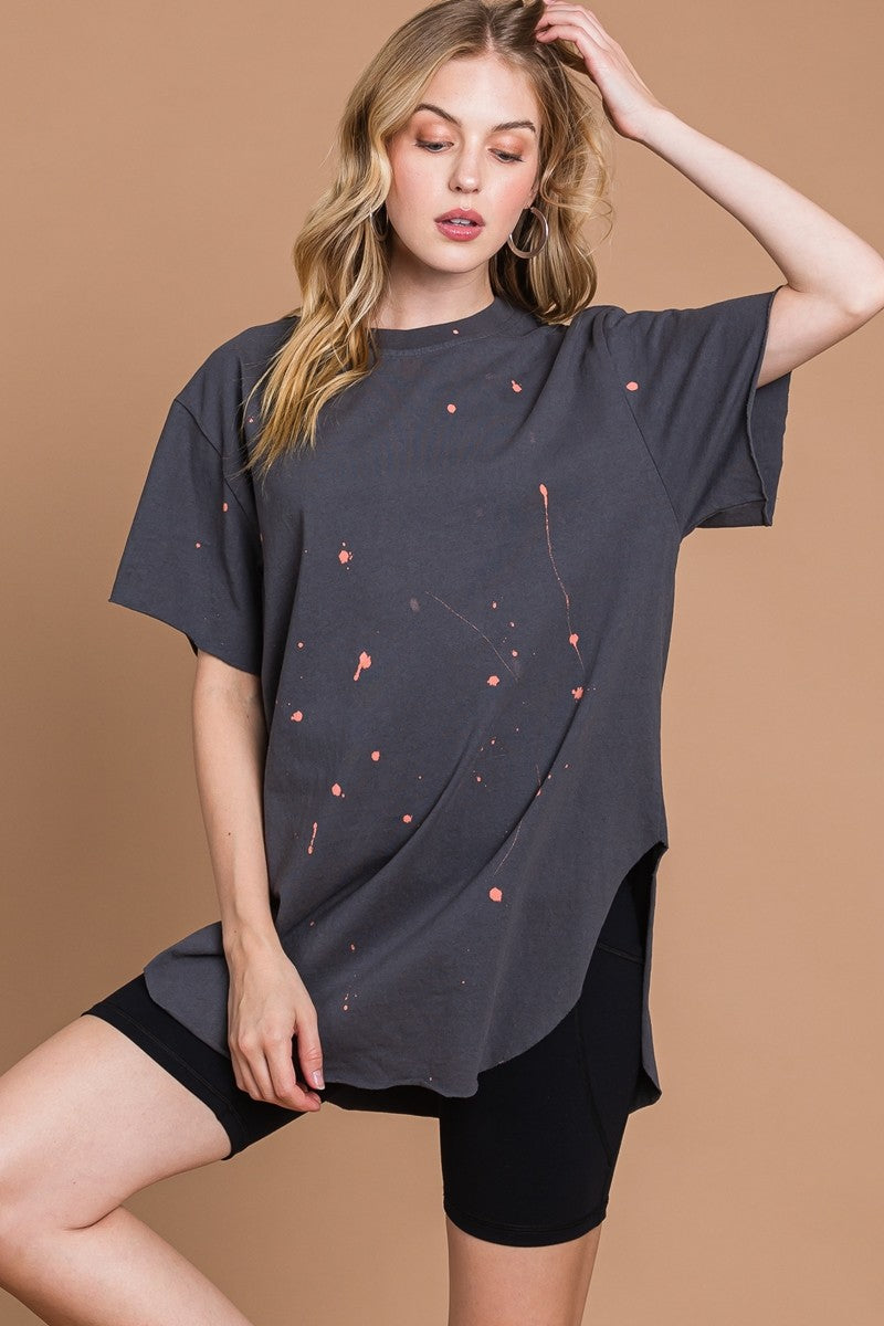 Bleach Splatter Tee - Ink