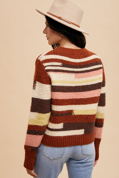 Multi-Color Stripe Sweater