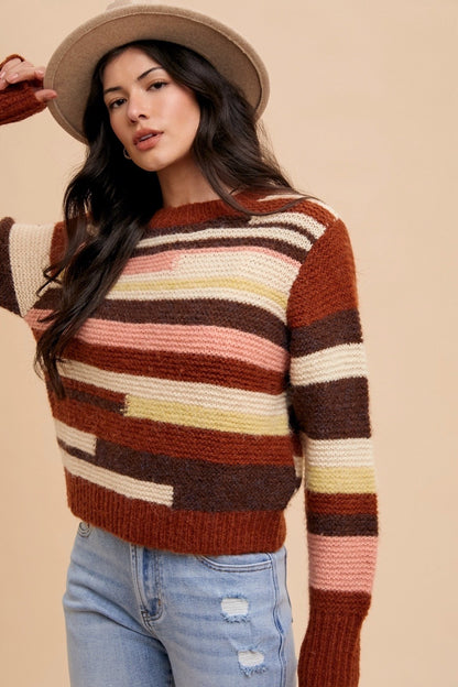 Multi-Color Stripe Sweater