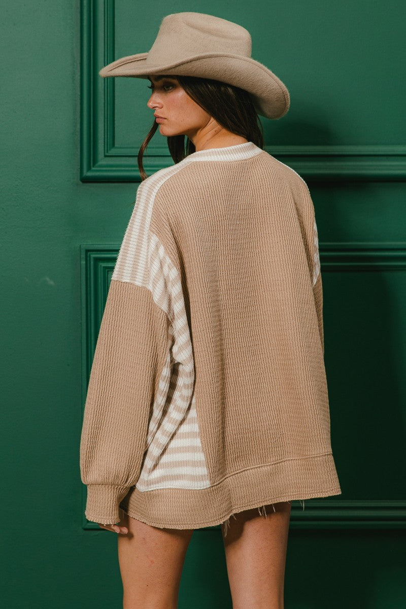 Stripe Knit Pullover