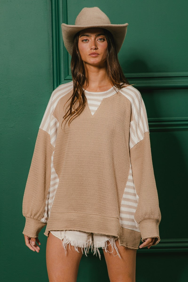 Stripe Knit Pullover
