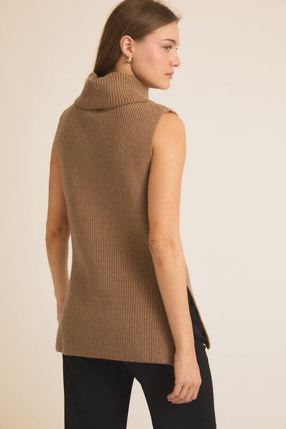 Turtle Neck Sweater Vest