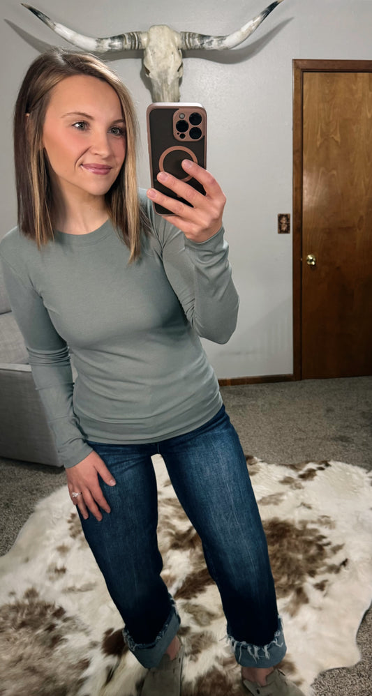 Essential Long Sleeve - Shadow