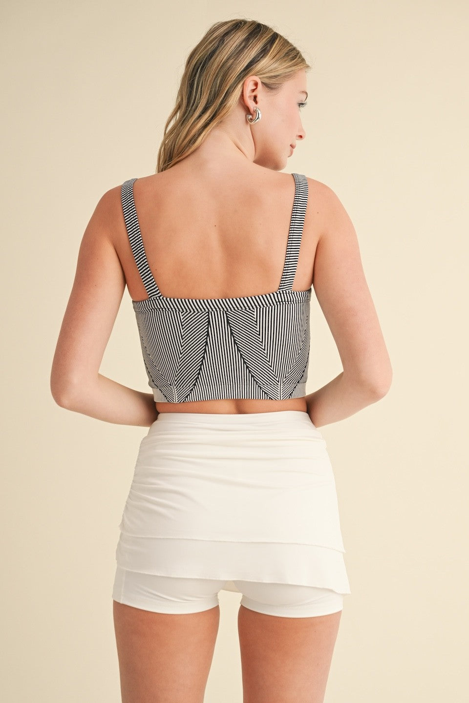 Sweetheart Crop Bra Tank – Black