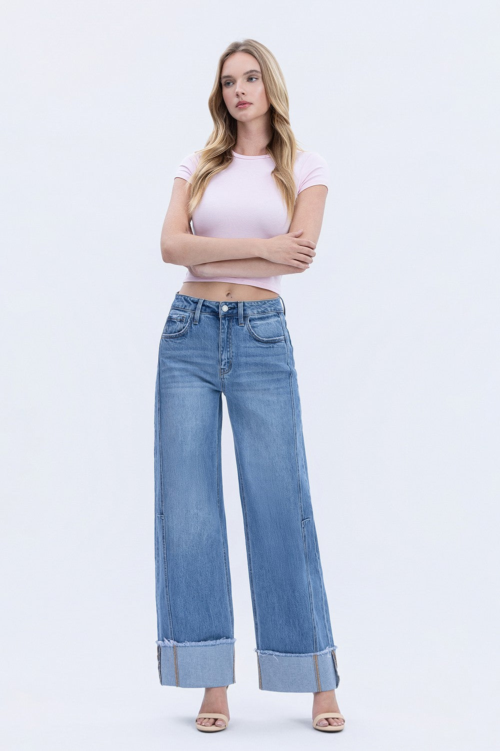 Vervet - High Rise Cuffed Wide Leg – The Horned Rose