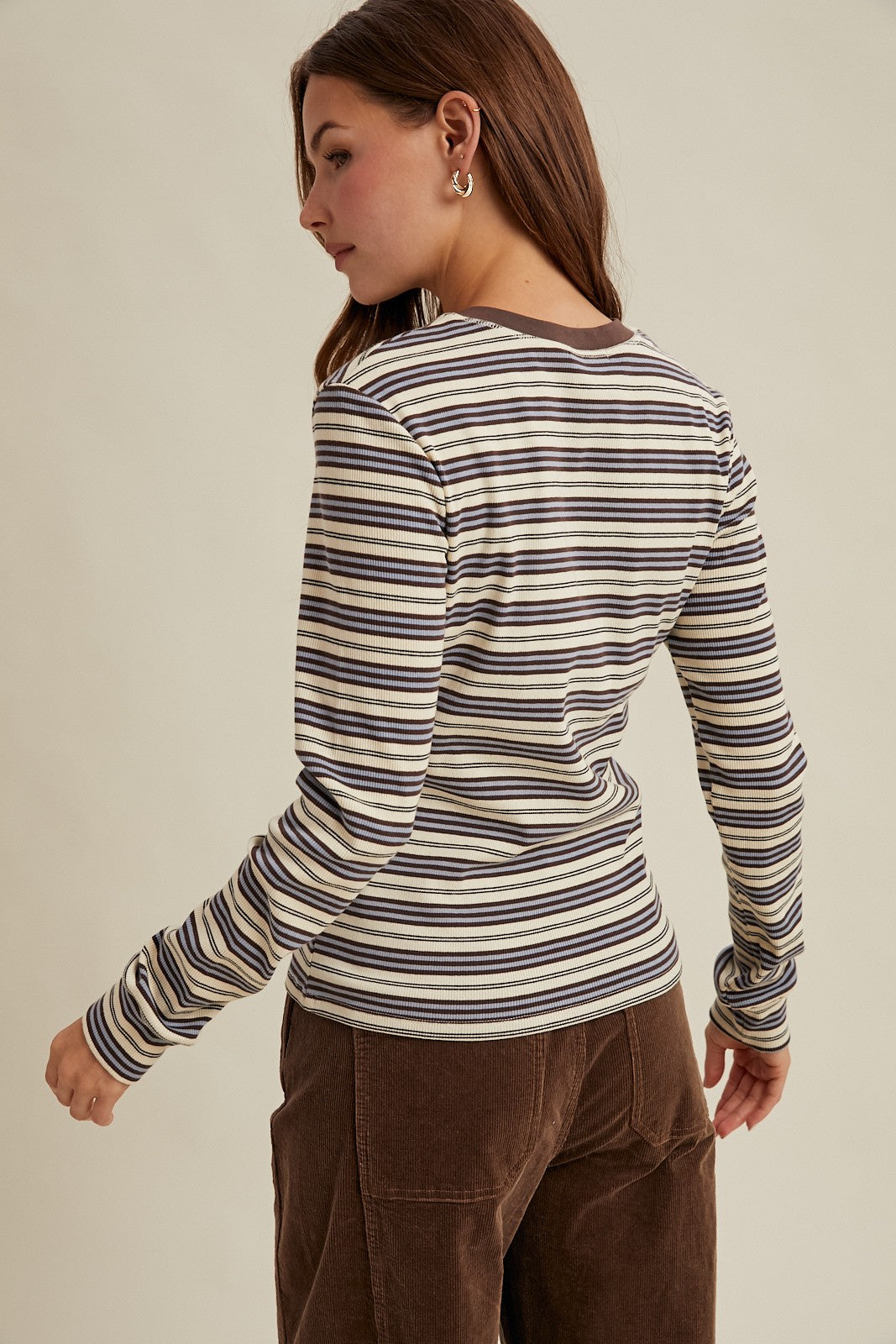 Striped Knit Top