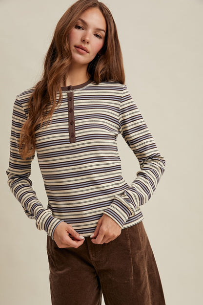 Striped Knit Top