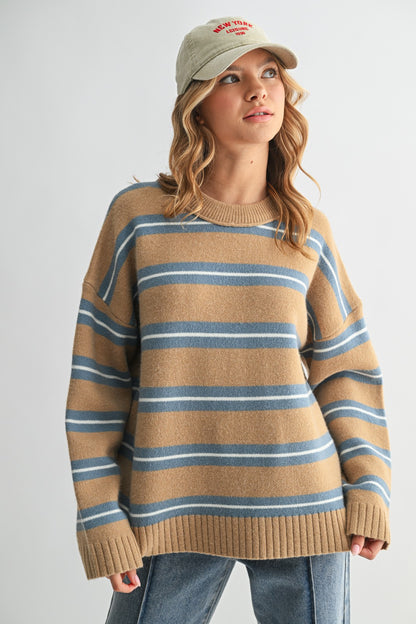 Striped Knit Sweater