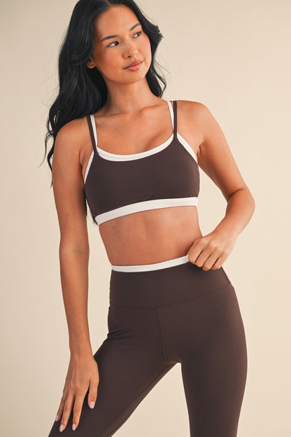 Layered Bra Top - Chocolate