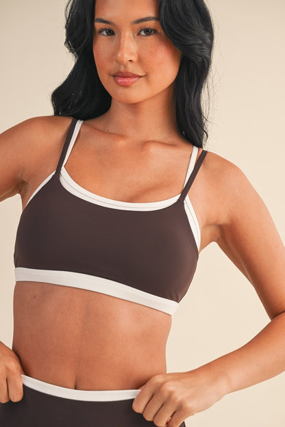 Layered Bra Top - Chocolate
