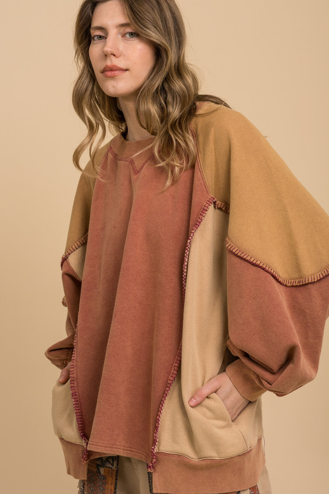 Stitched Seam Pullover