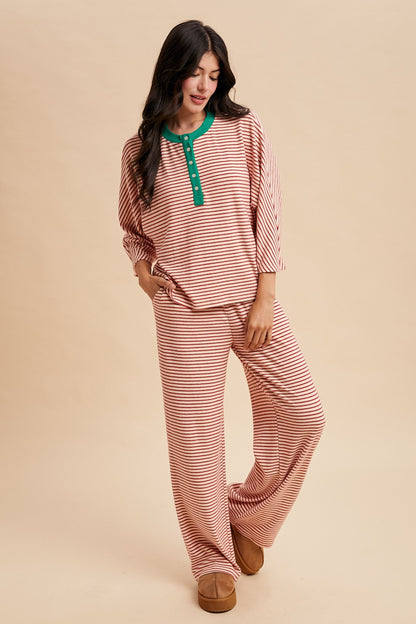 Striped Pajama Set