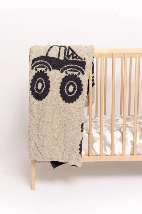Monster Truck Plush Blanket