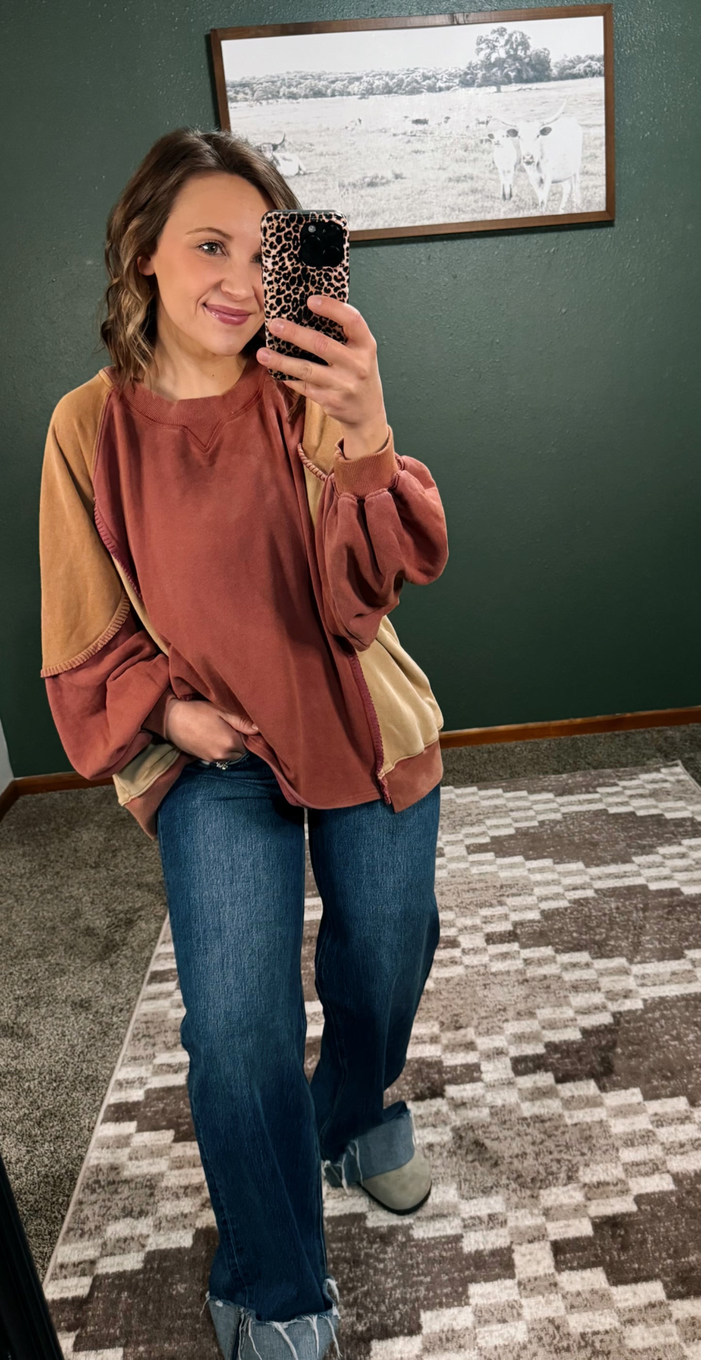 Stitched Seam Pullover