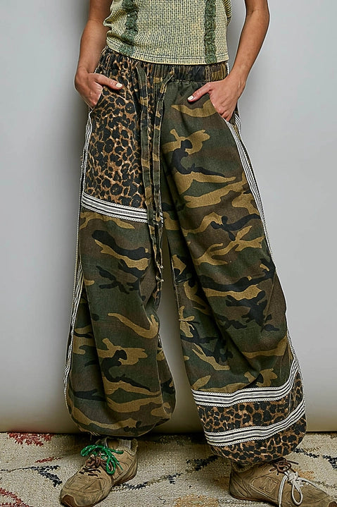 Camo & Leopard Jogger Pants