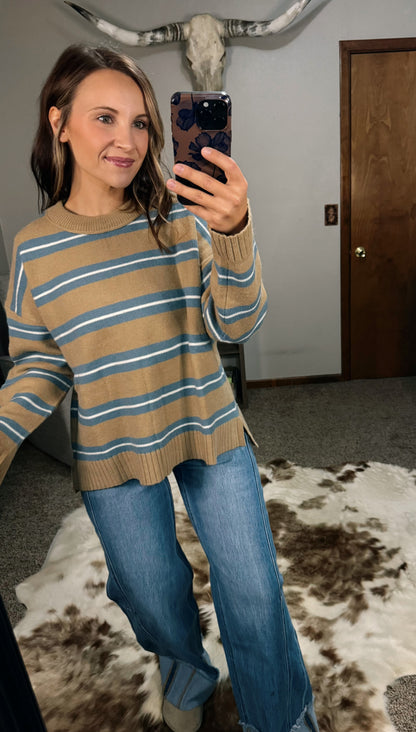 Striped Knit Sweater