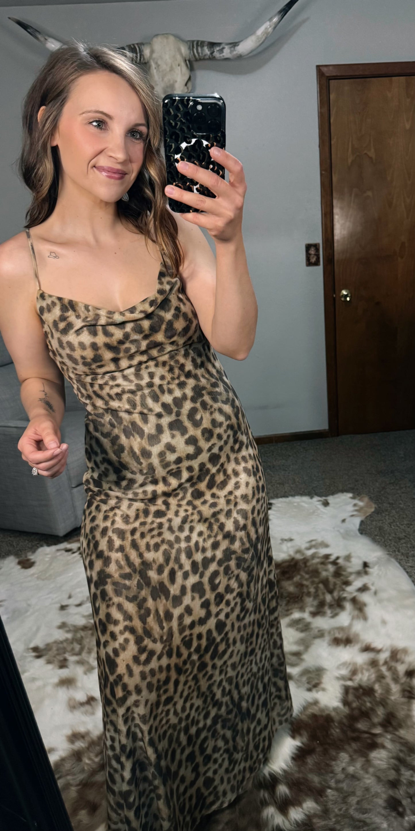 Leopard Print Maxi Dress
