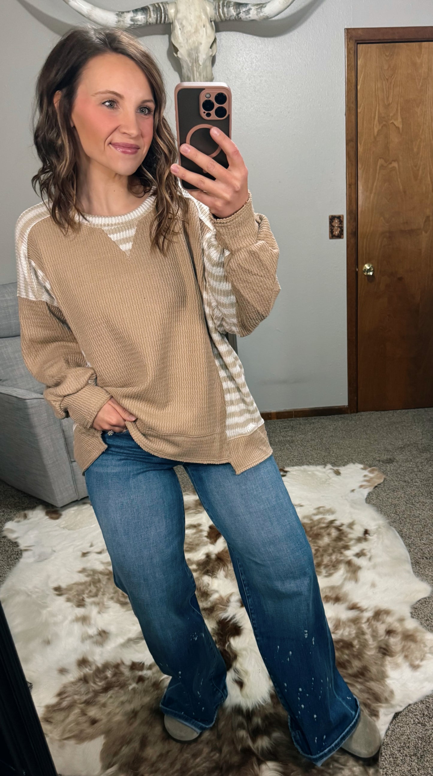 Stripe Knit Pullover