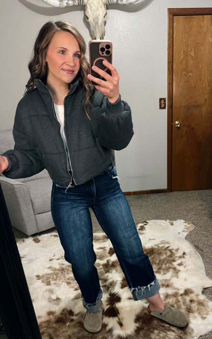 Corduroy Puffer Jacket
