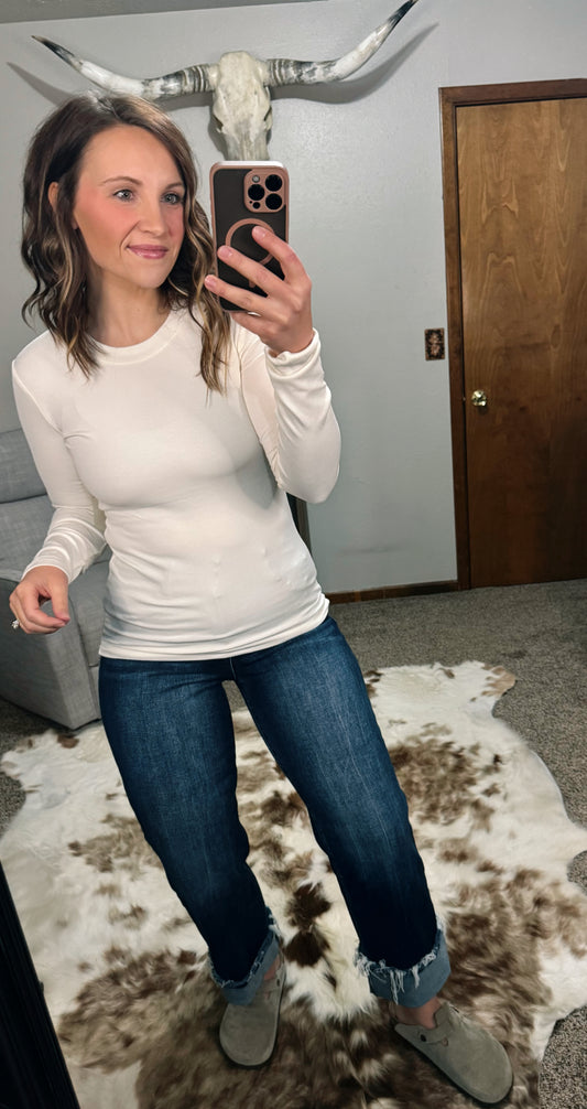 Essential Long Sleeve - White