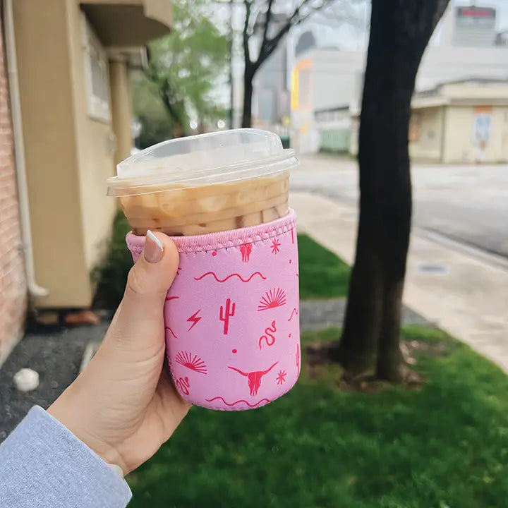 Pink Southwest Ice Coffee Sleeve