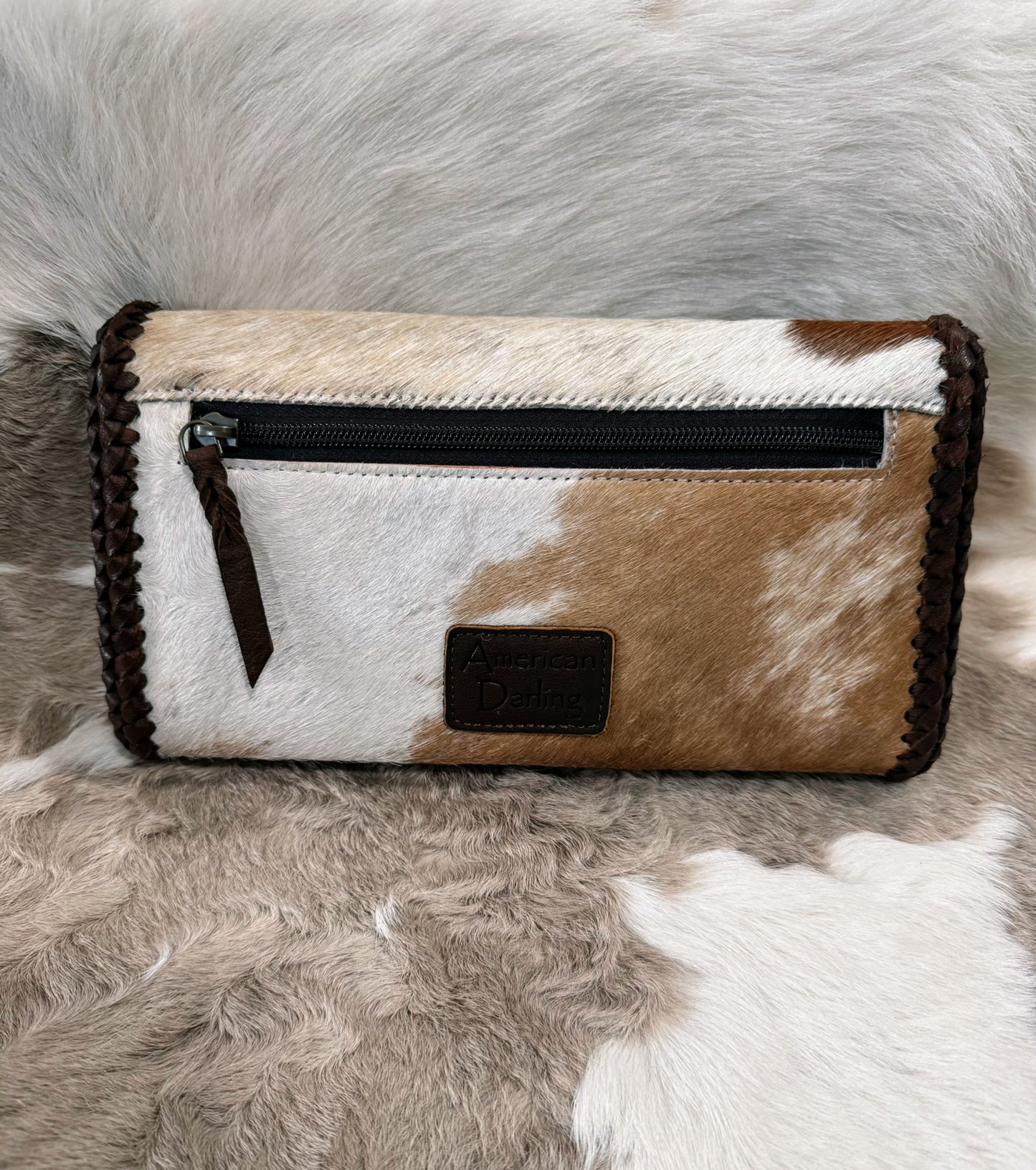 Western Cowhide Clutch