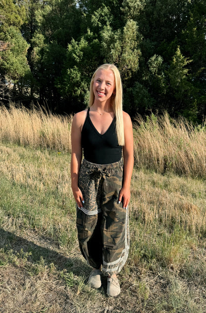Camo & Leopard Jogger Pants