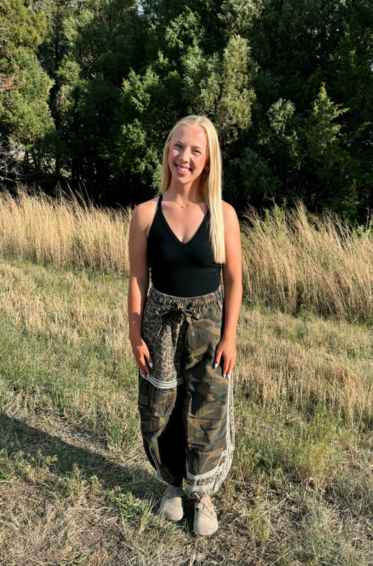 Camo & Leopard Jogger Pants
